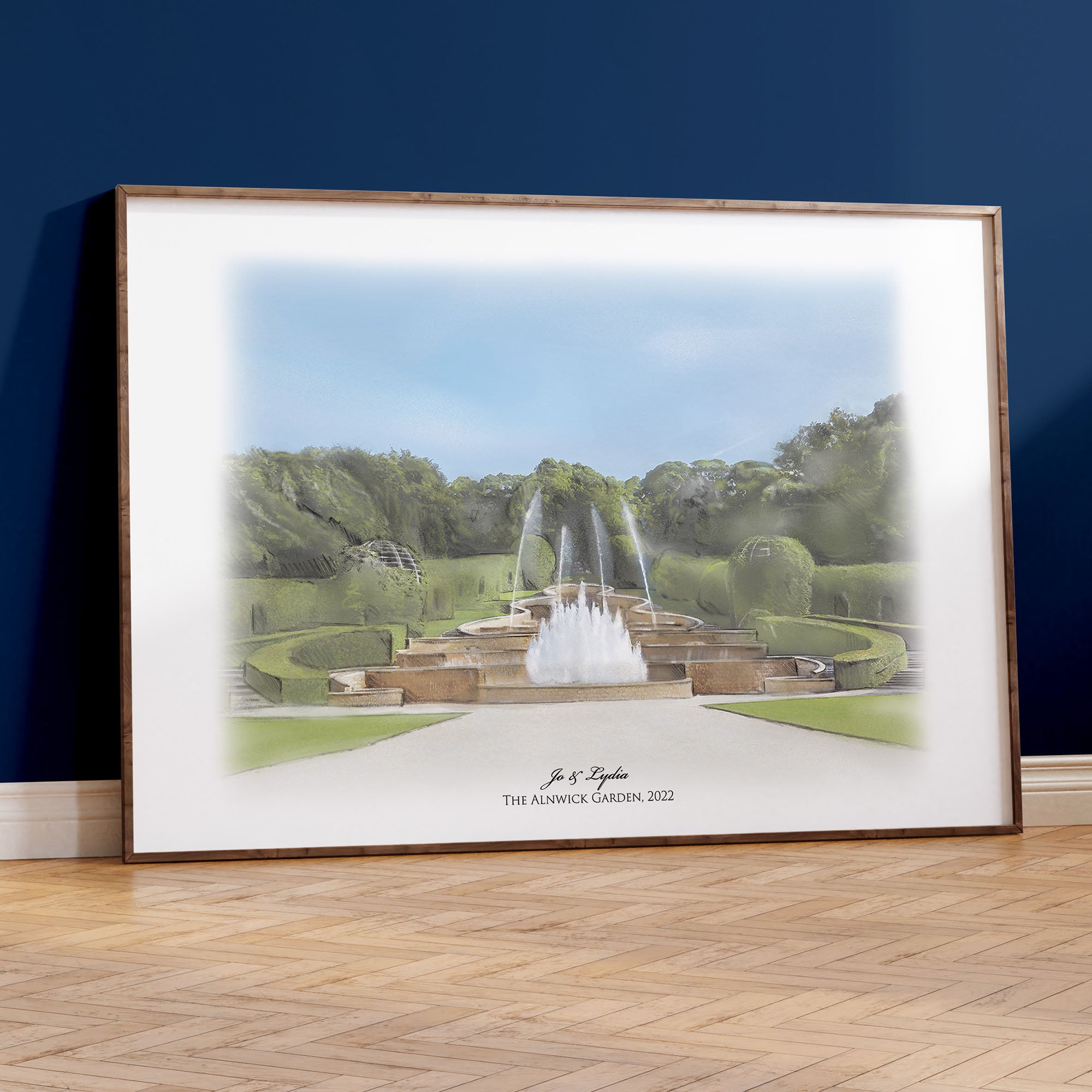 Alnwick Castle Garden Illustration by Natalie Ryan