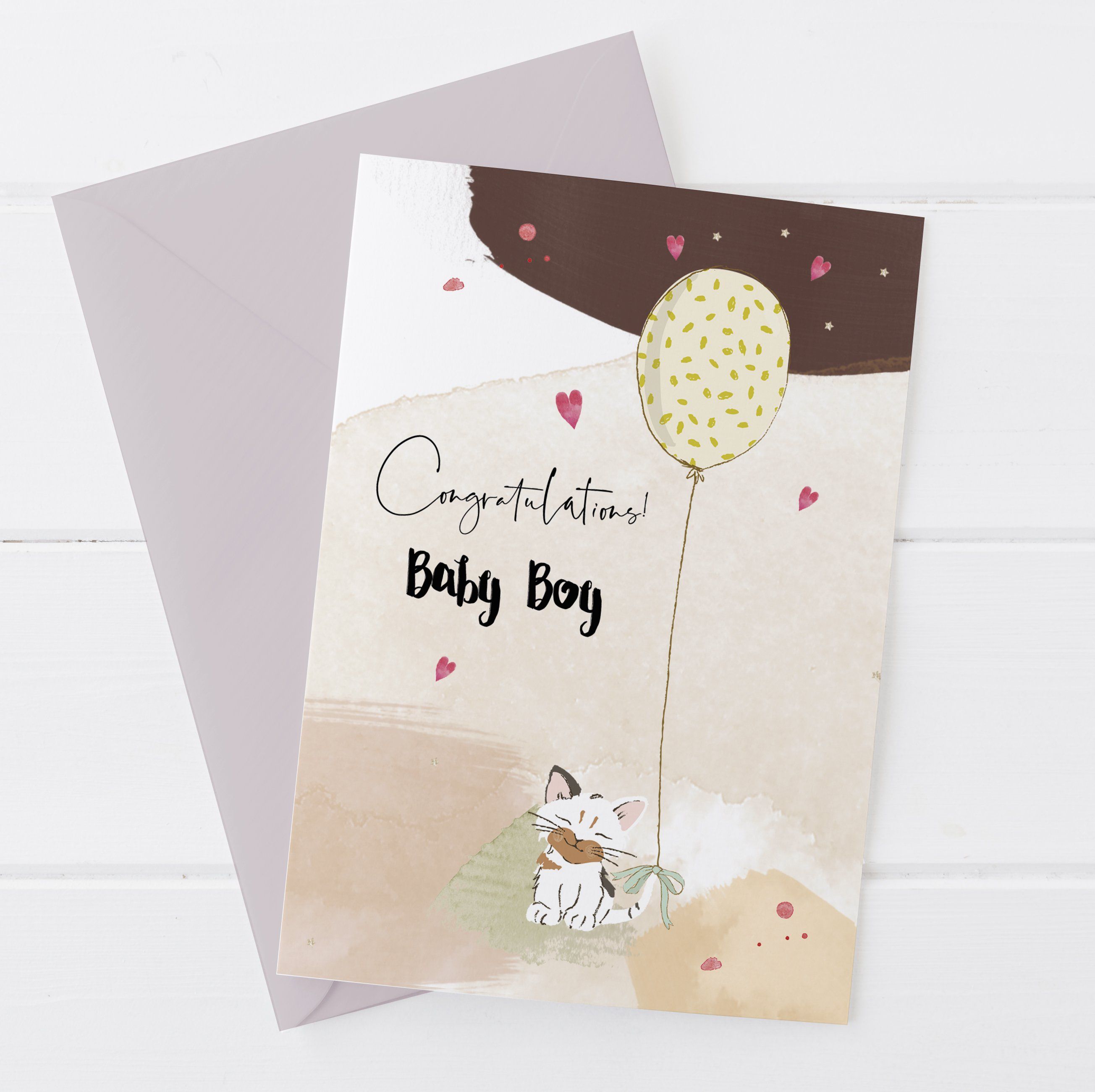 New Baby Boy Greetings Card