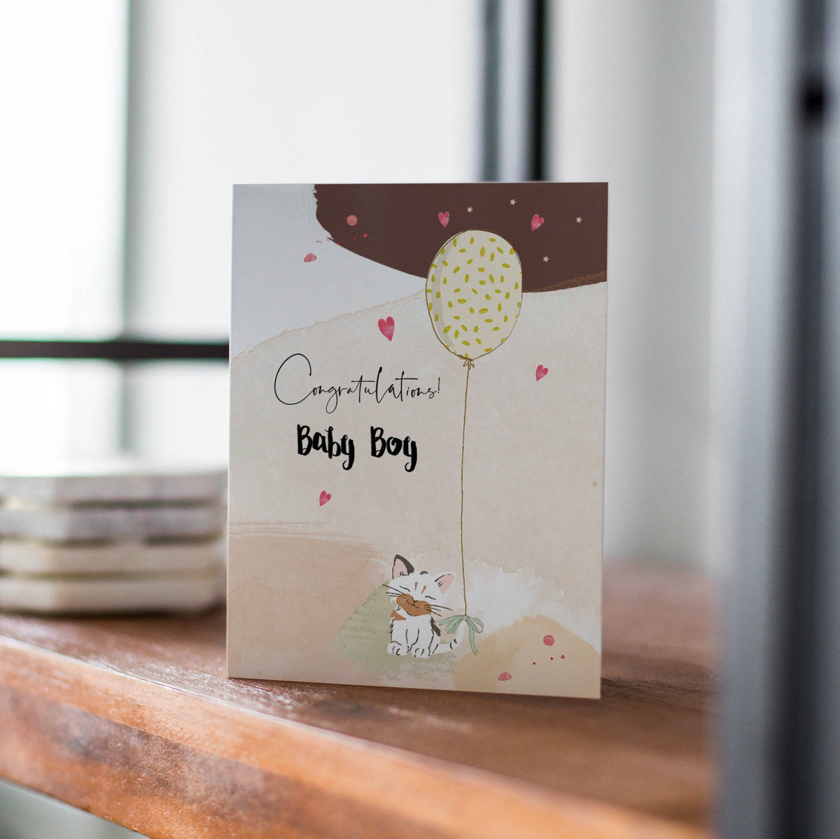 New Baby Boy Greetings Card