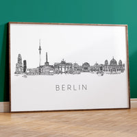 Berlin Skyline Cityscape Art Print