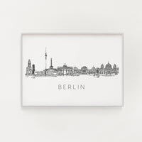 Berlin skyline art print