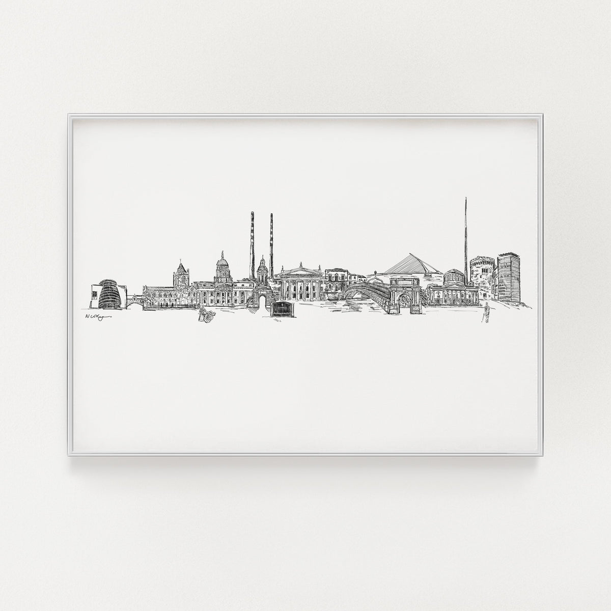 Dublin skyline print | Natalie Ryan Design