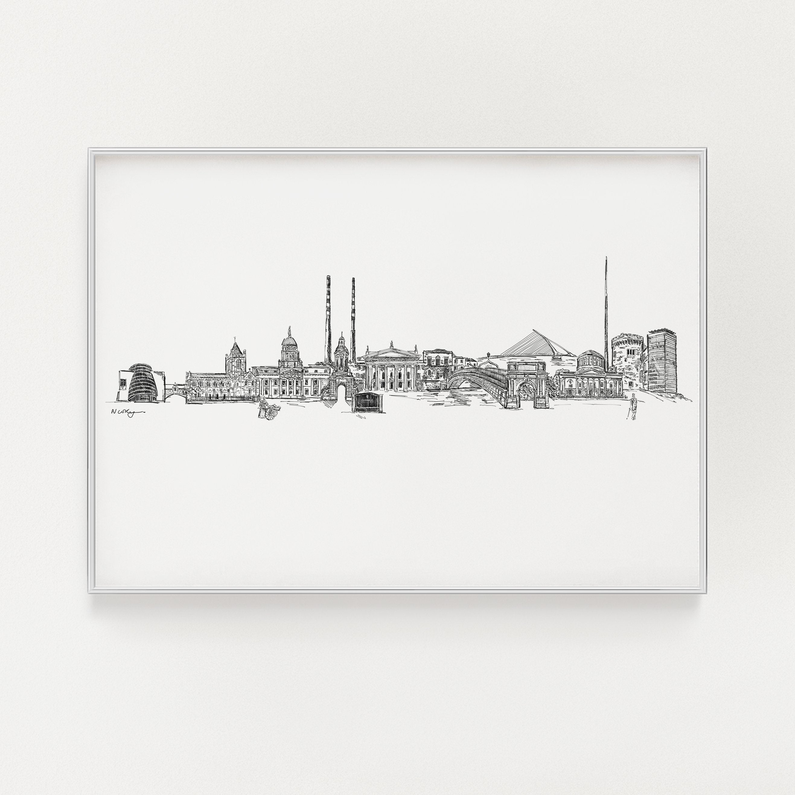 Dublin skyline print | Natalie Ryan Design