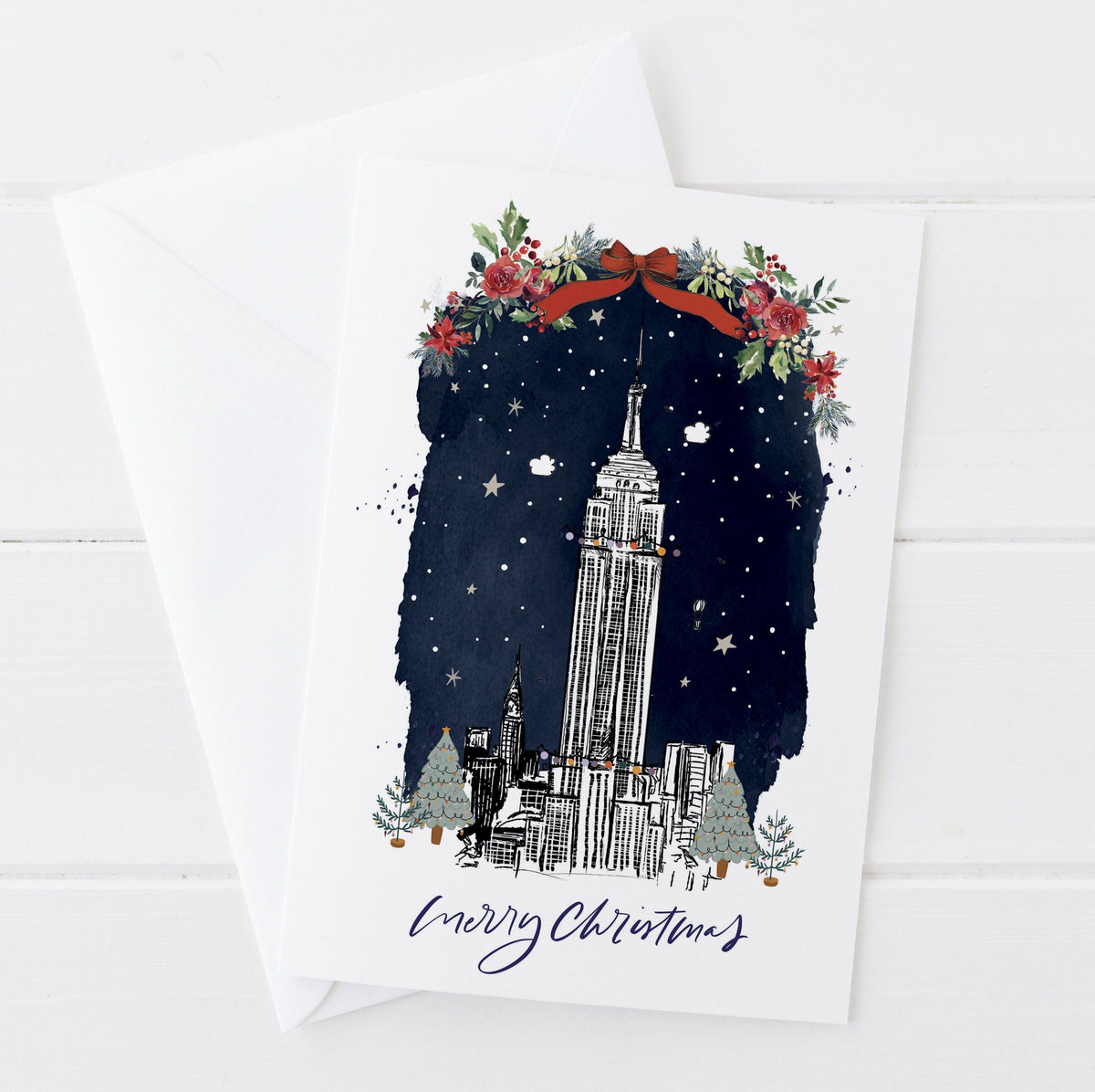 Empire State Building Christmas Card