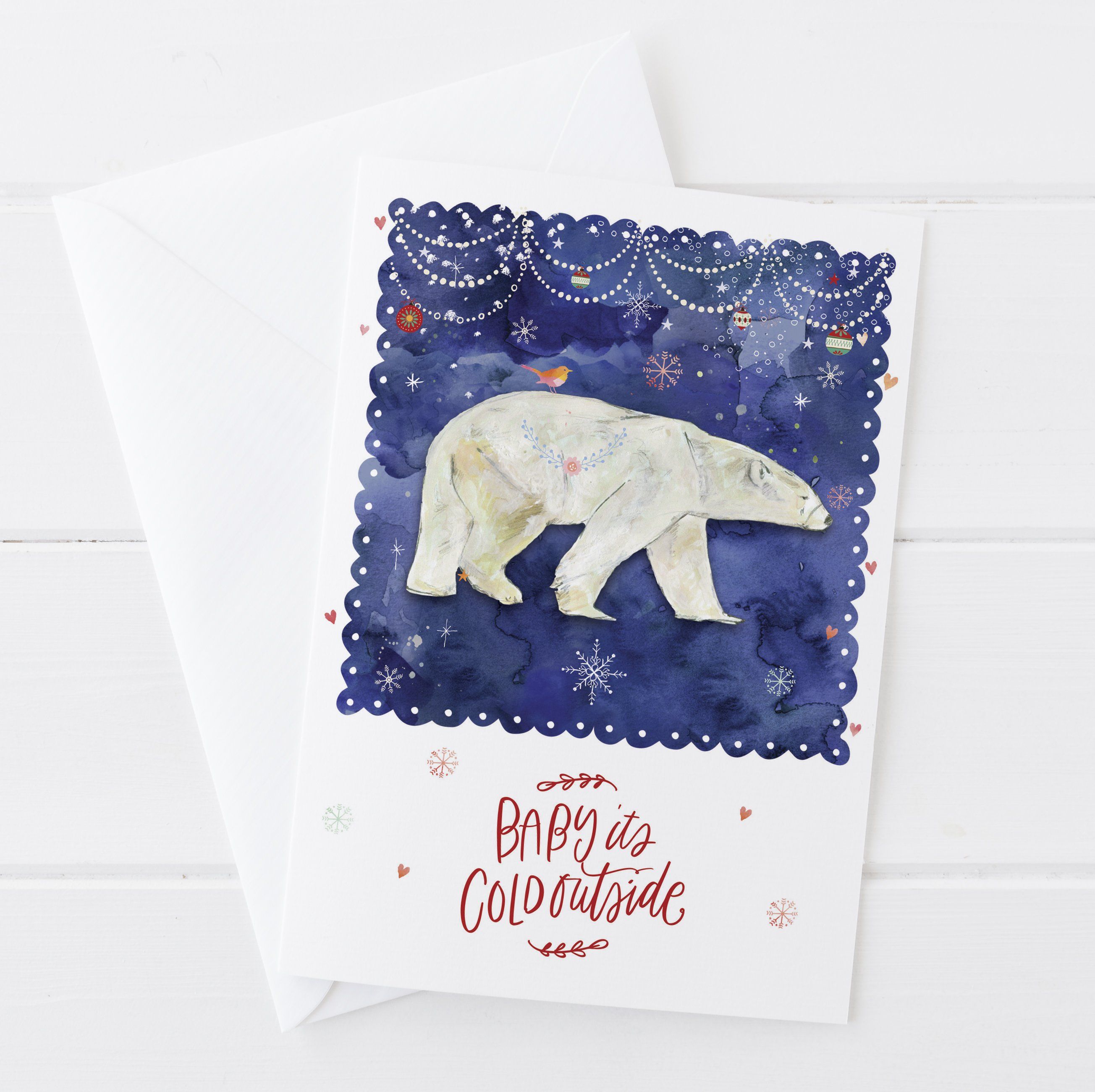 Polar Bear Christmas Card