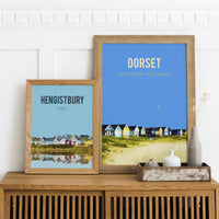 Hengistbury Dorset art print | Natalie Ryan Design