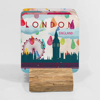 London Single Hardboard Coaster