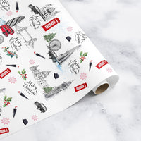 London Christmas Wrapping Paper | Natalie Ryan Design