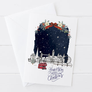London Cityscape Christmas Card