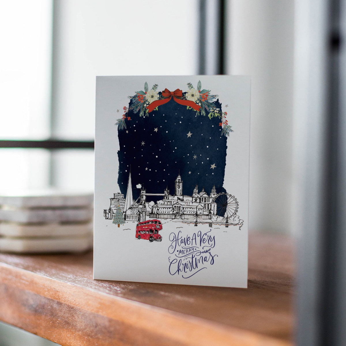 London Skyline Xmas Card