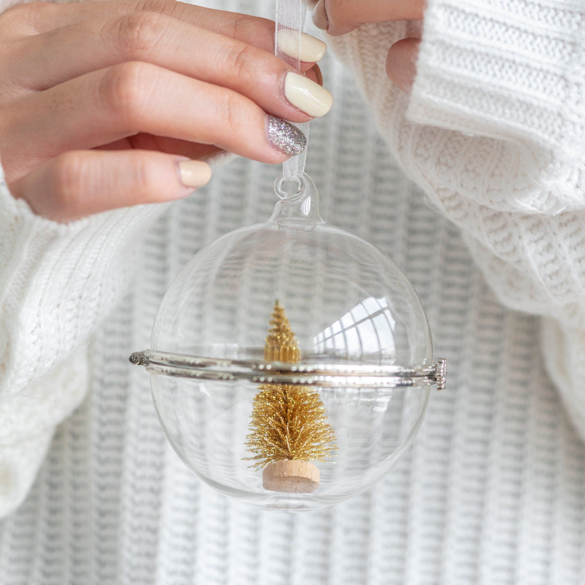 Christmas Bauble with angel wing