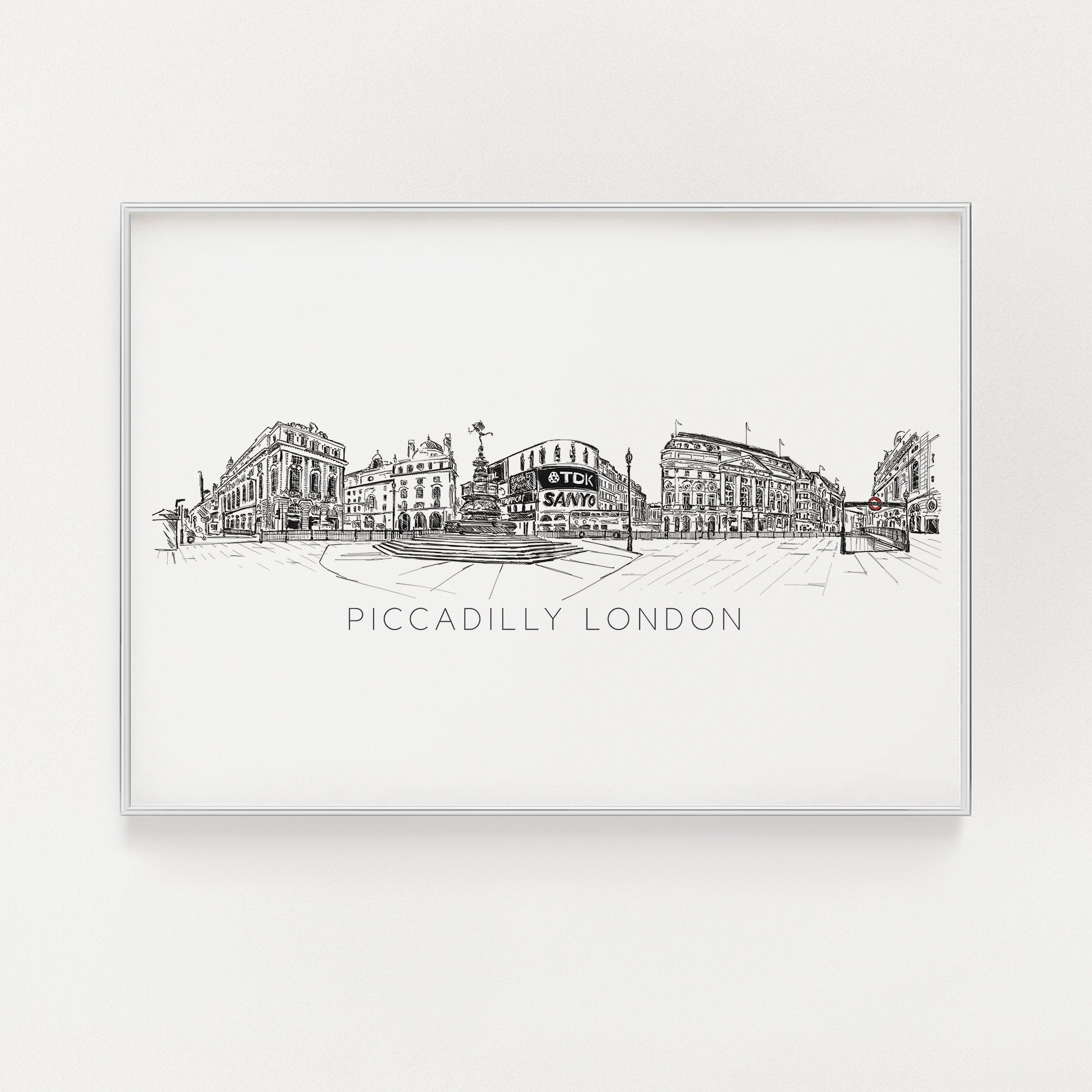 London Piccadilly Skyline A3 | Natalie Ryan Design