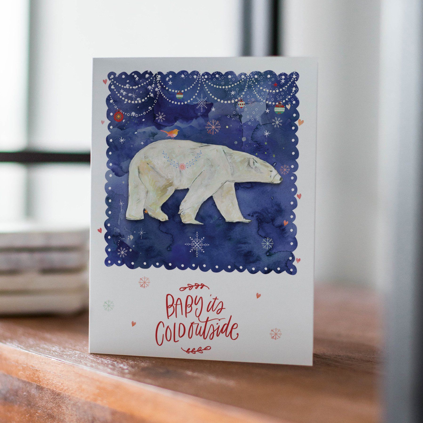 Polar Bear Christmas Card