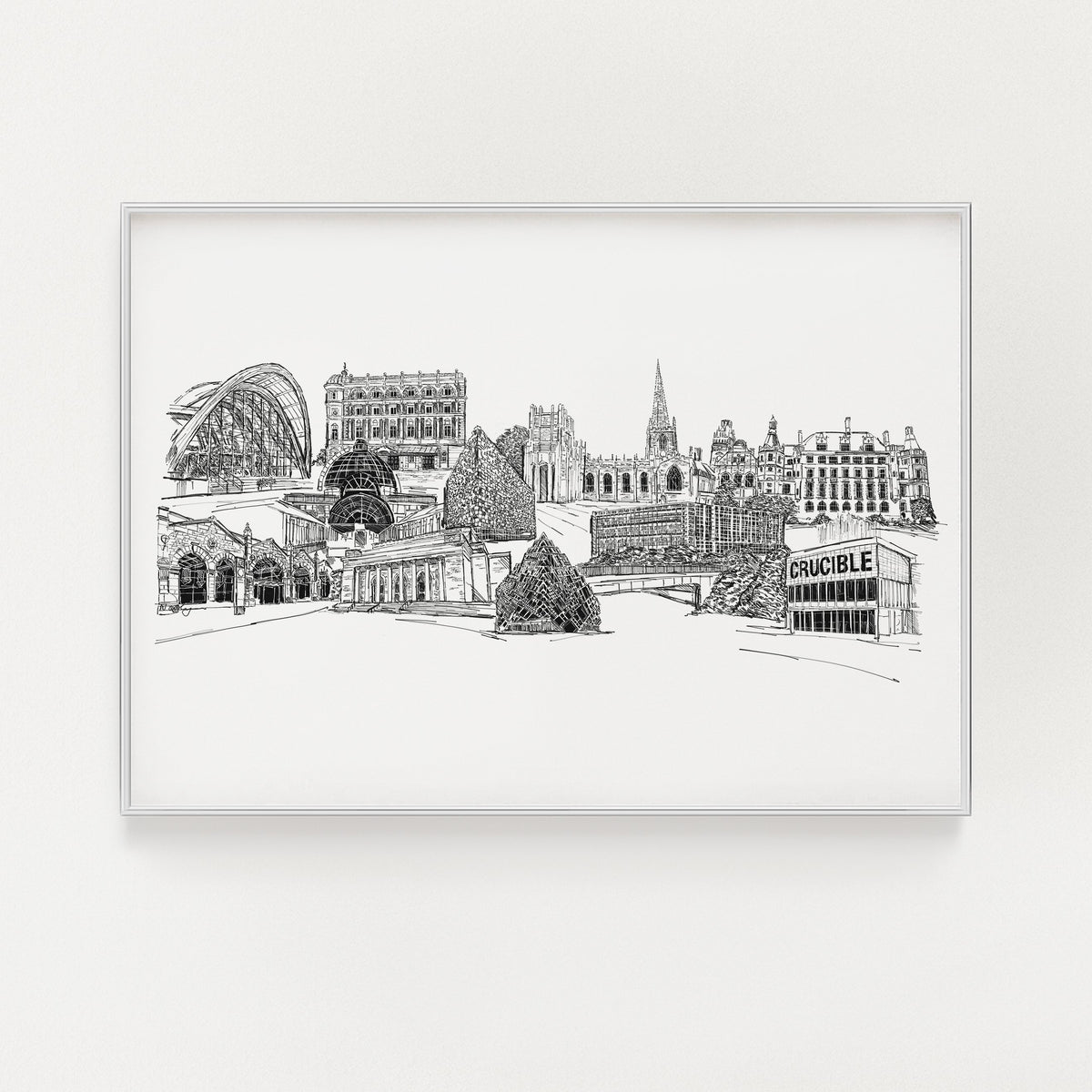 Sheffield skyline print | Natalie Ryan Design