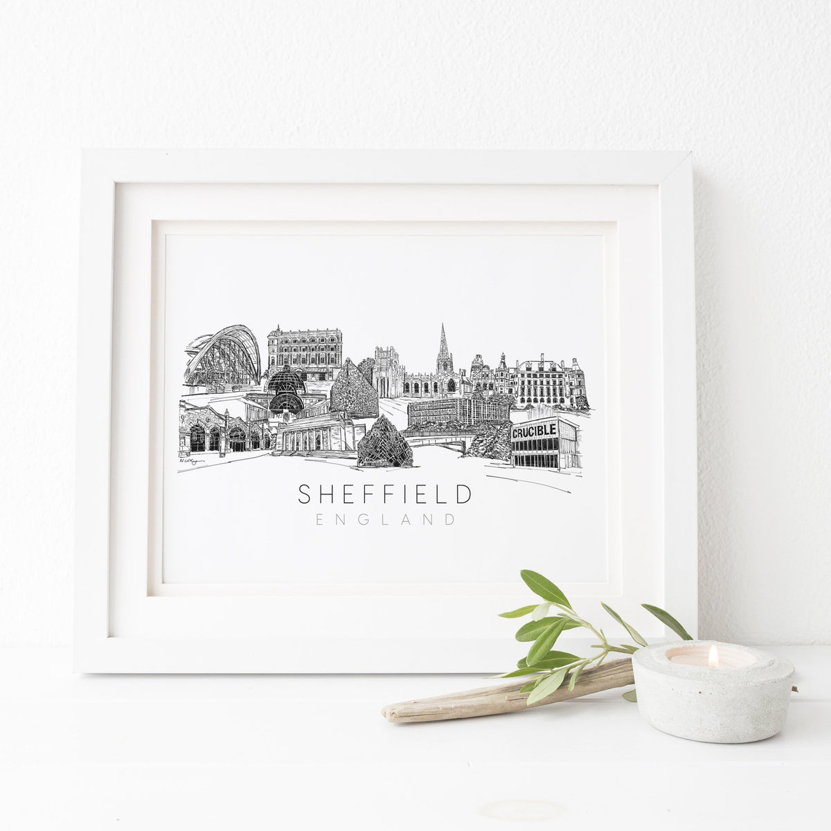 Sheffield skyline print | Natalie Ryan Design