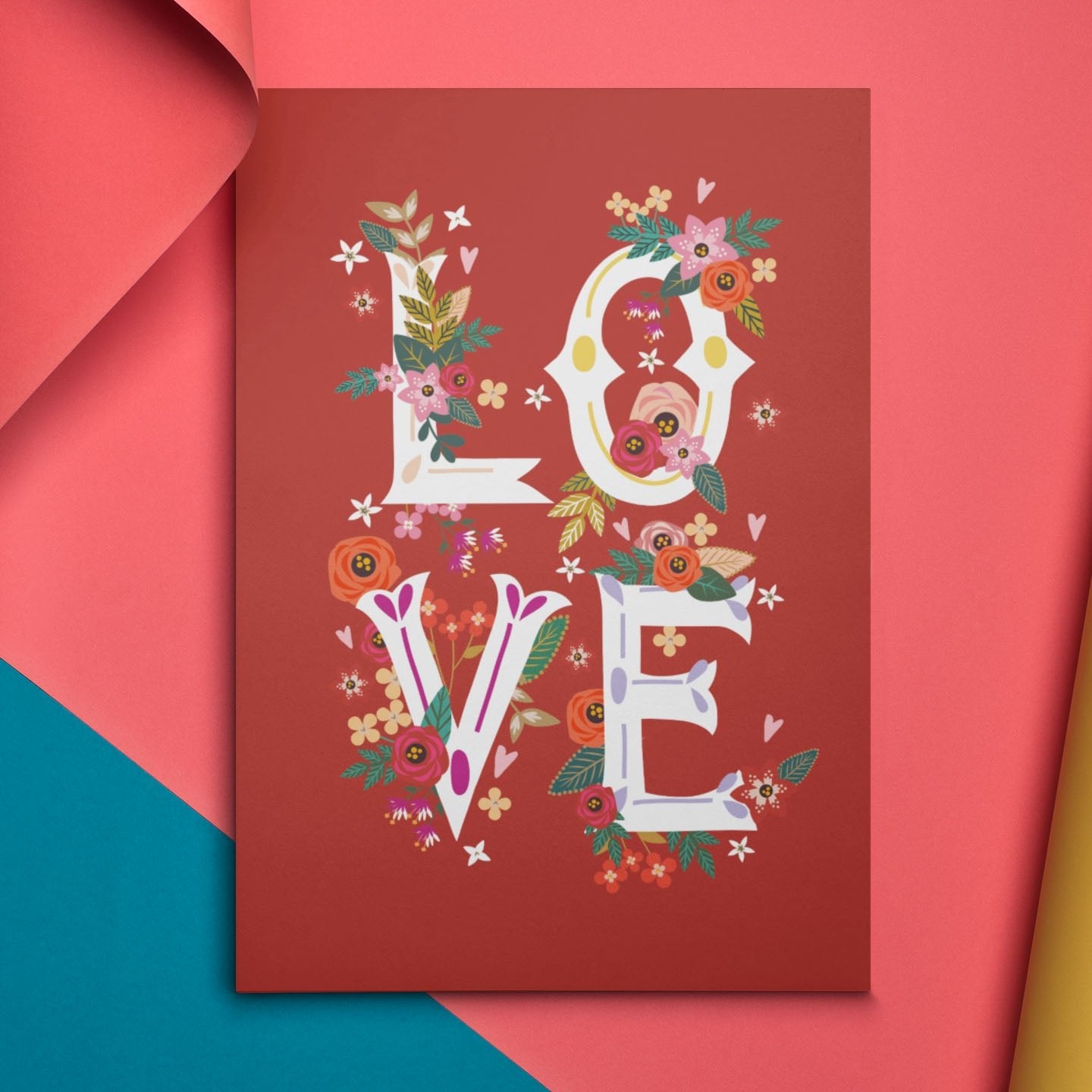 LOVE Valentine's Card | Natalie Ryan Design