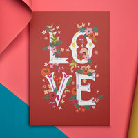 LOVE Valentine's Card | Natalie Ryan Design