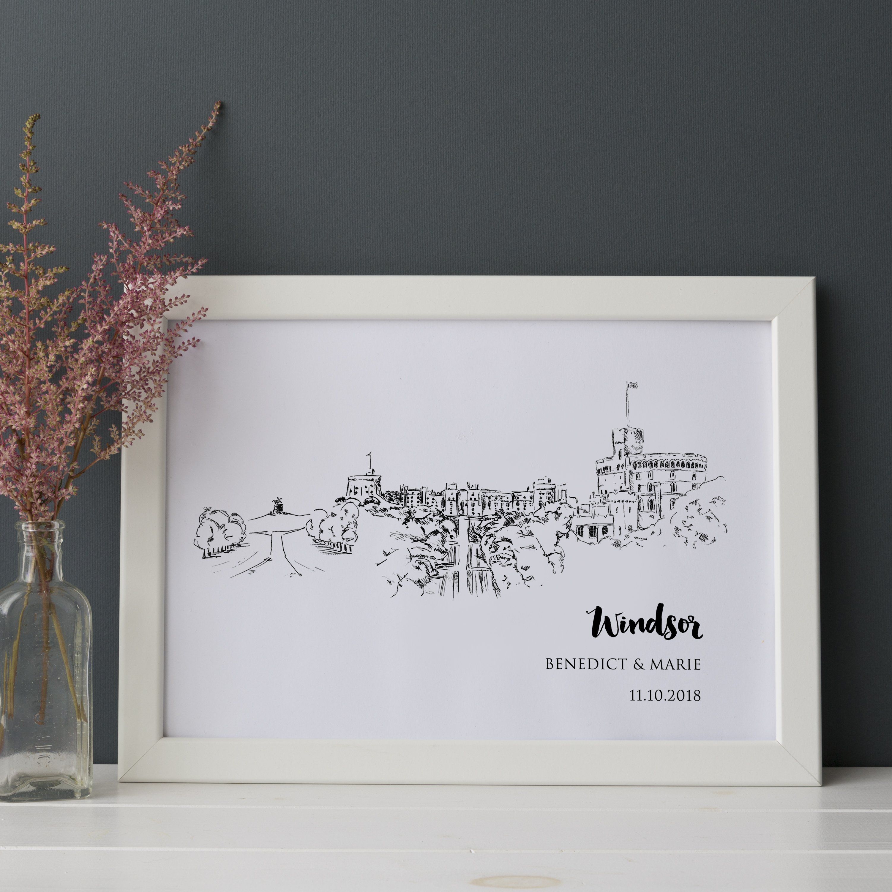 Windsor Castle Personalised Art Print