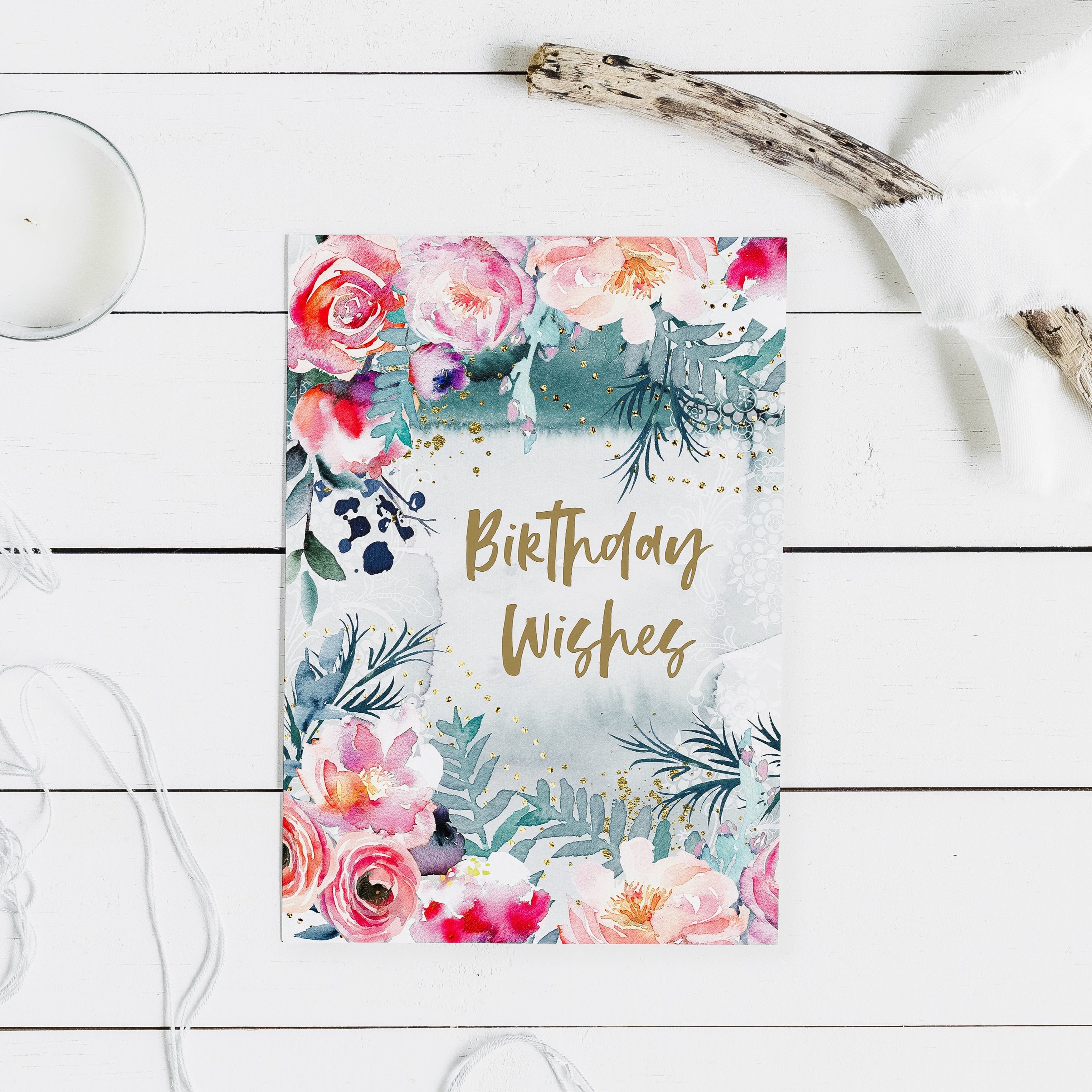 Birthday Wishes Flower Birthday Card | Natalie Ryan Design