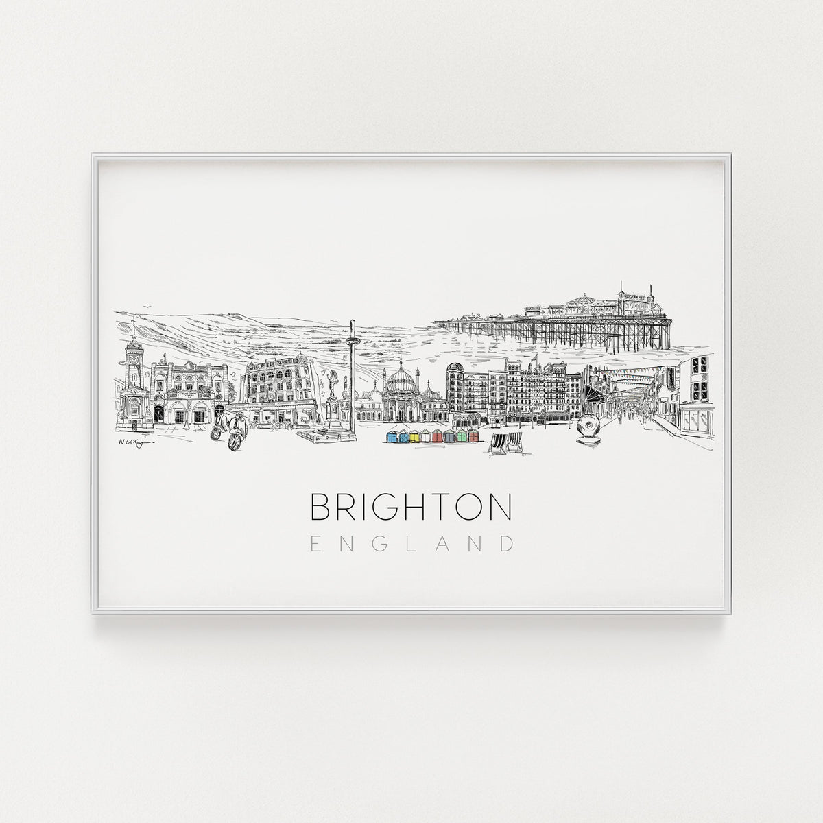 Copy of Brighton Skyline Print | Natalie Ryan Design