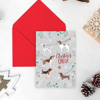 Dog themed Christmas Card | Natalie Ryan Design