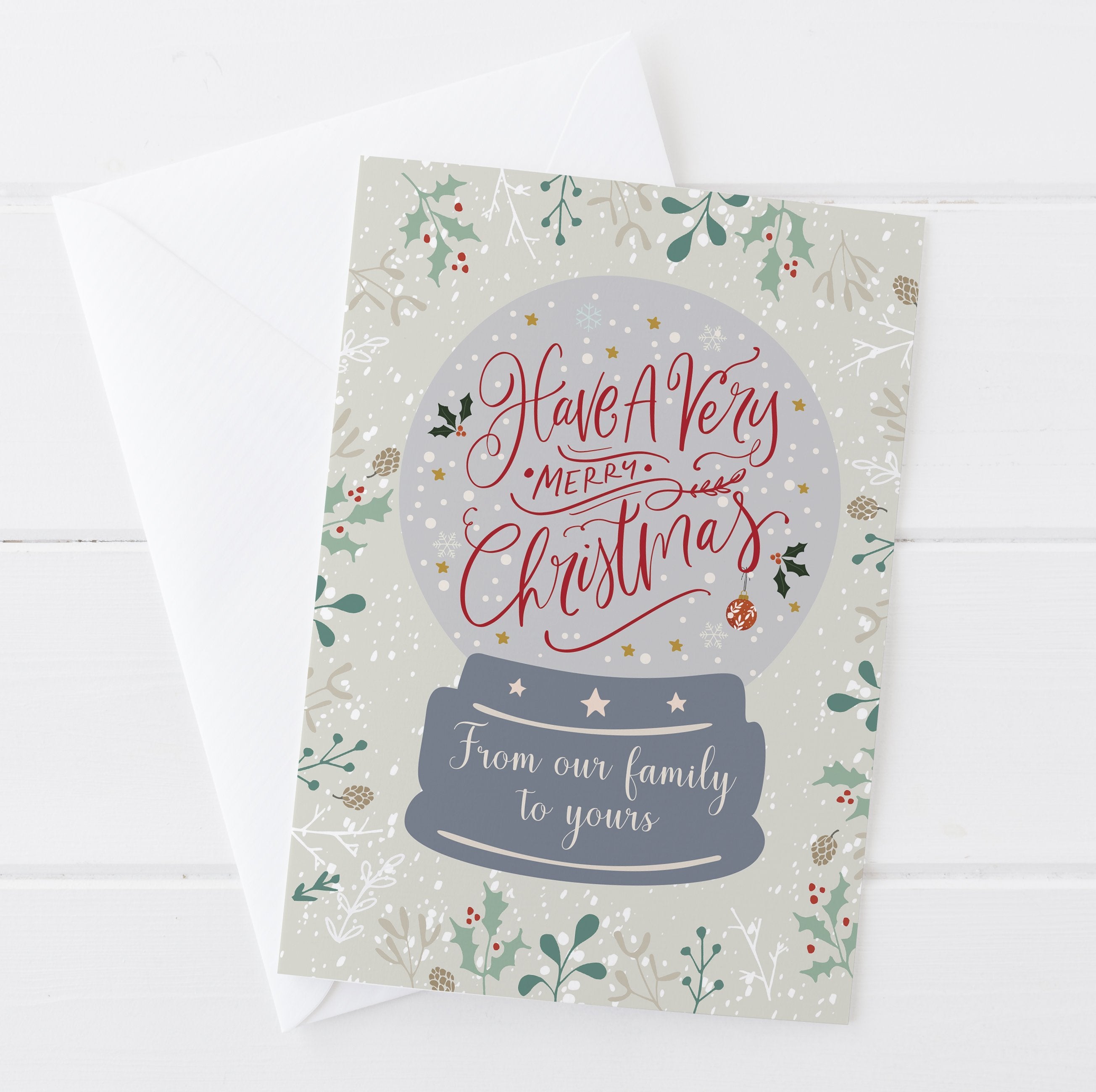 From our family to yours Christmas Card | Natalie Ryan Design