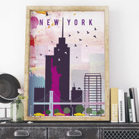New York Travel Poster A3 | Natalie Ryan Design