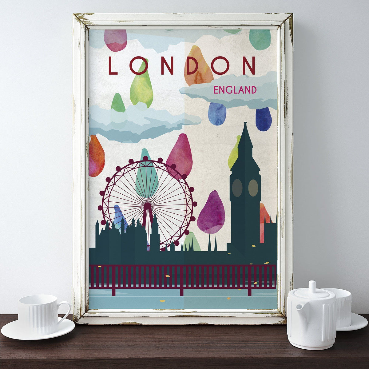 London A2 Travel Poster SALE | Natalie Ryan Design