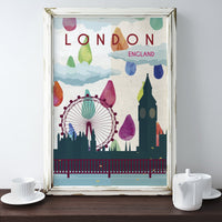 London A2 Travel Poster SALE | Natalie Ryan Design