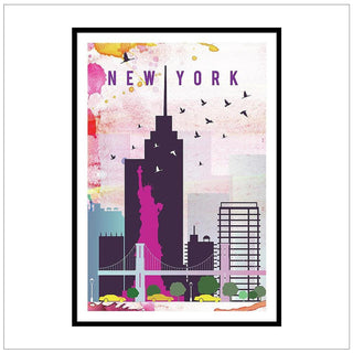 New York Travel Poster A3 | Natalie Ryan Design
