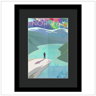 Norway A3 Travel Poster | Natalie Ryan Design