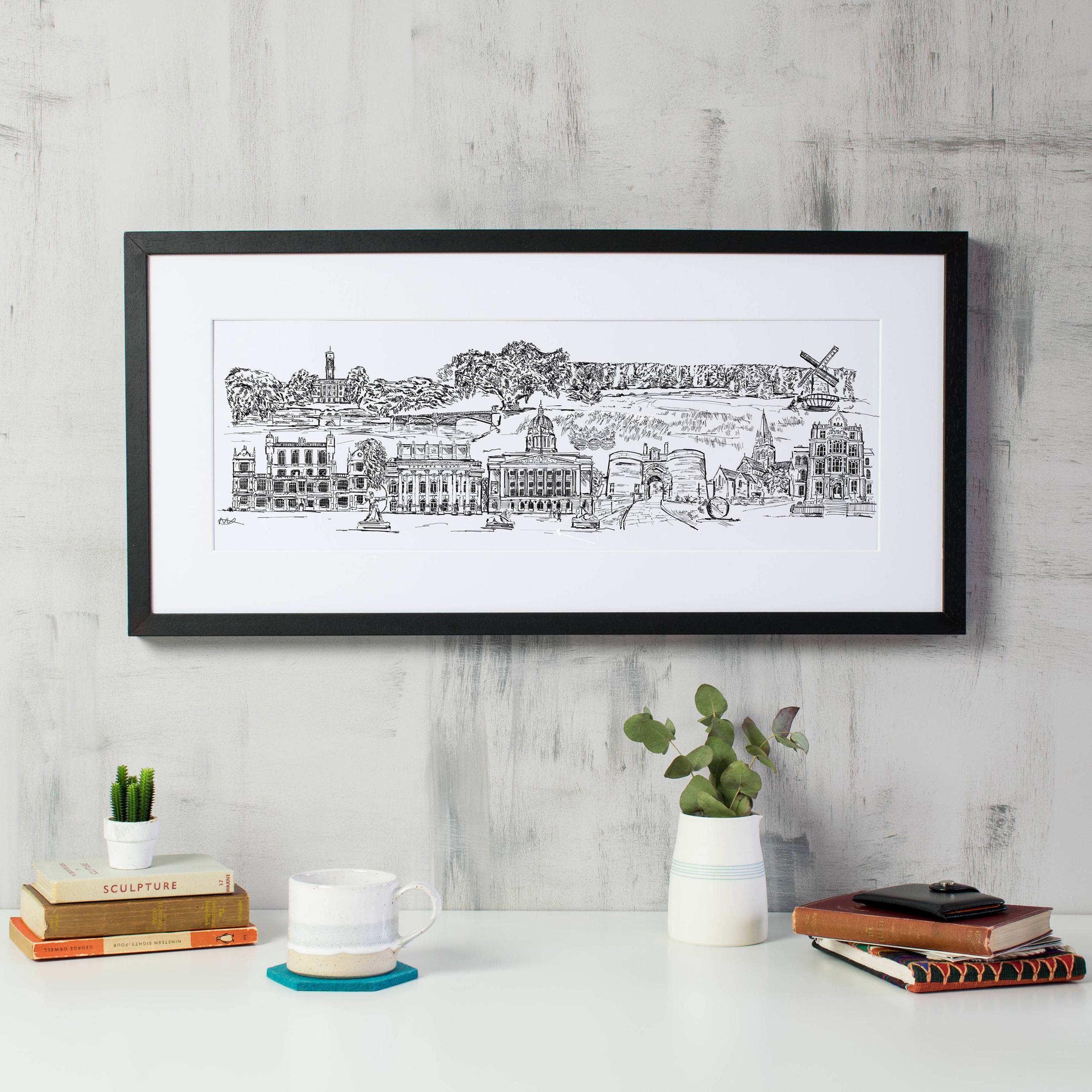 Nottingham Skyline Print