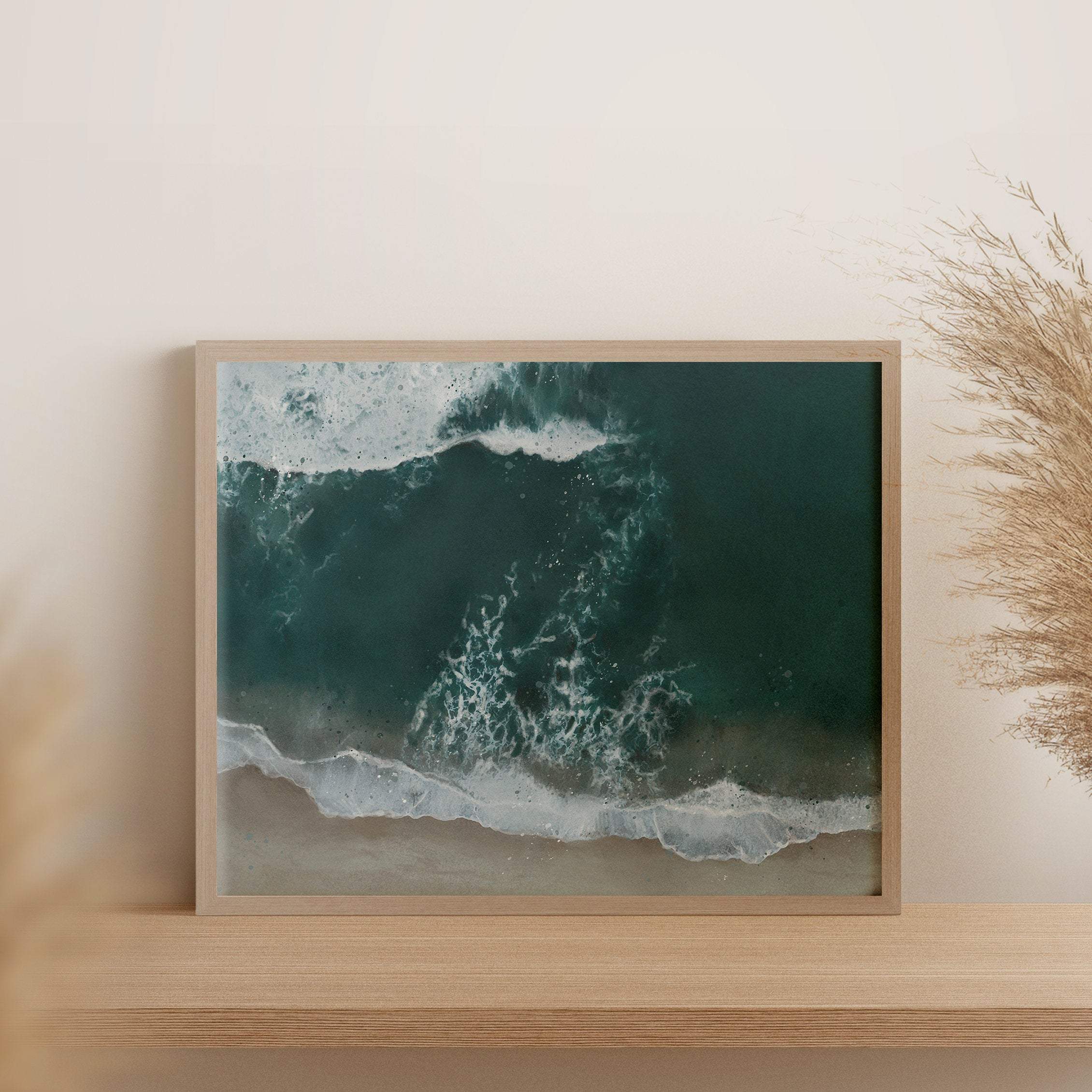 Green Sea Art Print - 1