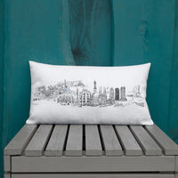 Barcelona Skyline Premium Pillow