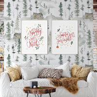 Naughty but Nice Christmas Art Print | Natalie Ryan Design