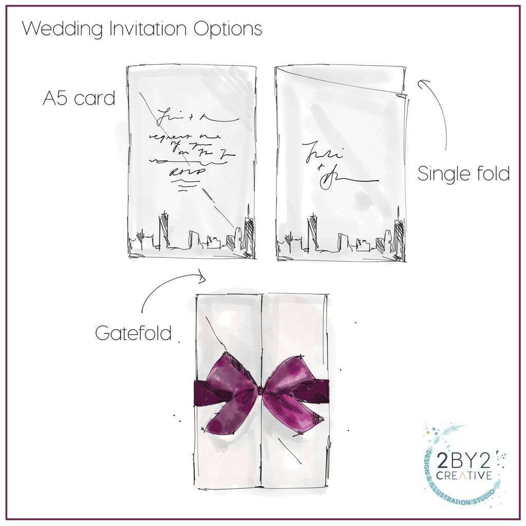 Your Skyline Wedding Invitations