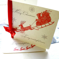 Personalised Santa Christmas Card