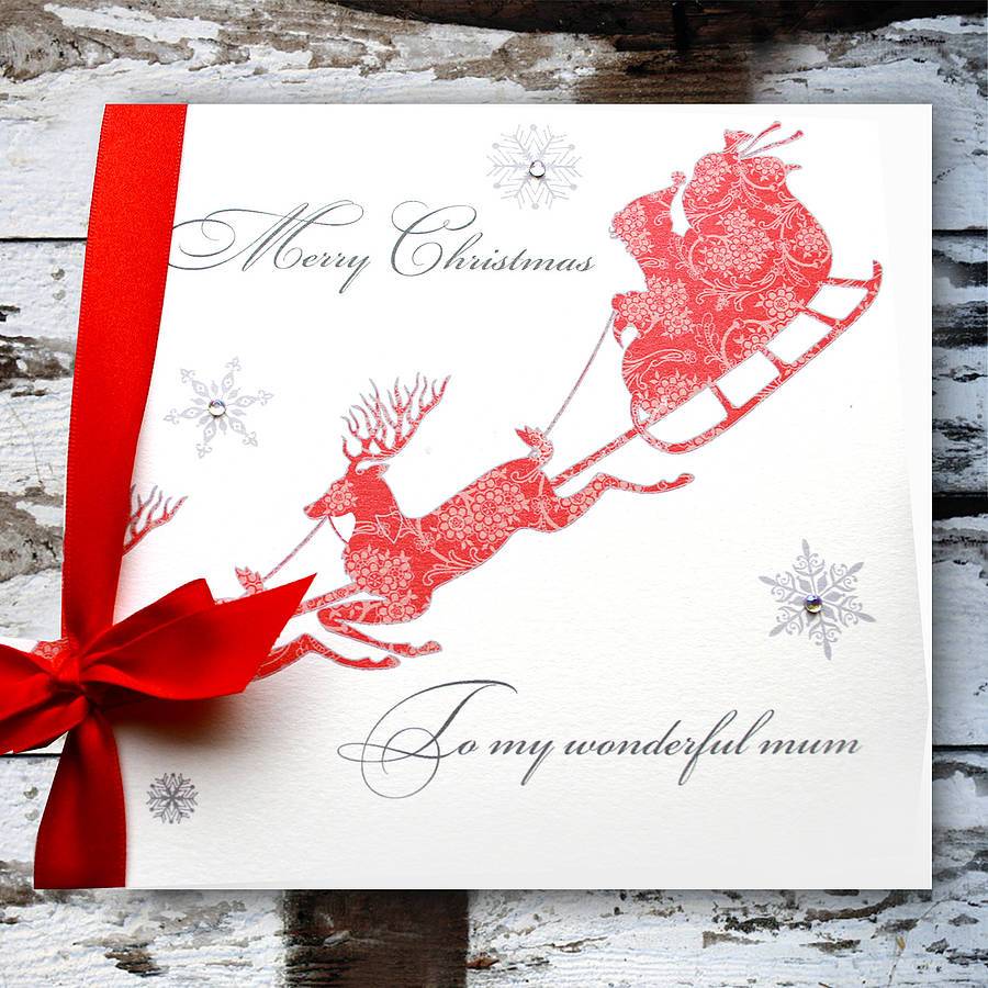 Personalised Santa Christmas Card