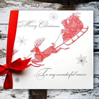 Personalised Santa Christmas Card