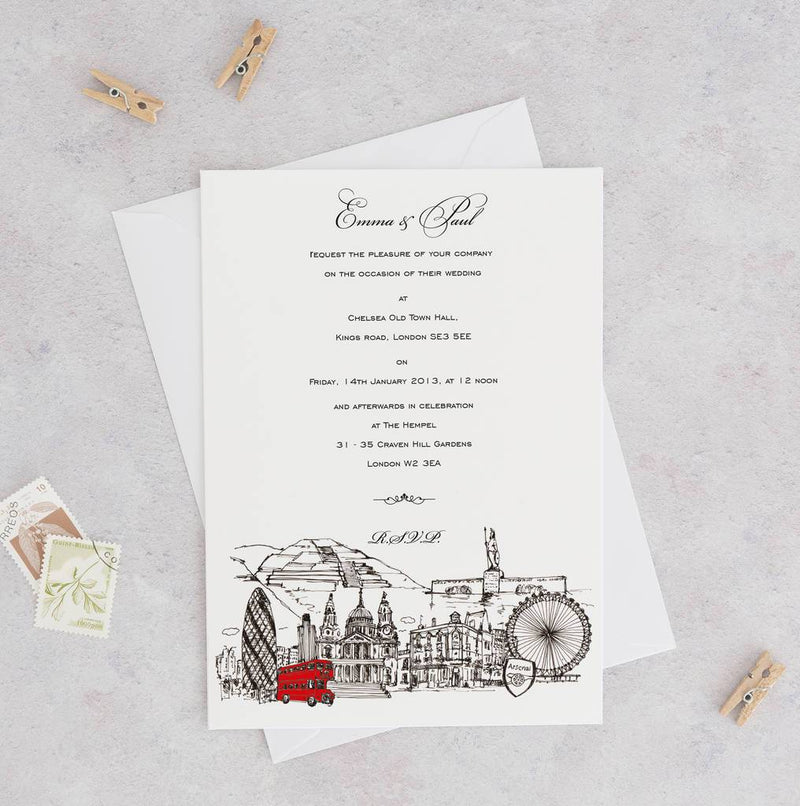 Your Skyline Wedding Invitations