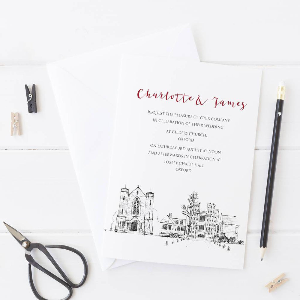 Wedding Invitation With Wedding Venue