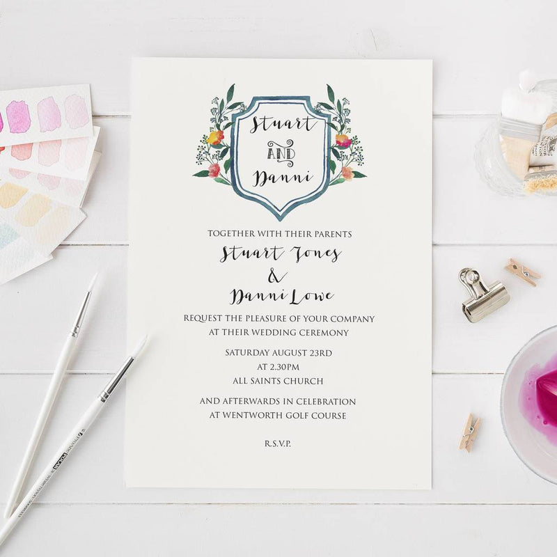 Wedding invite by Natalie Ryan